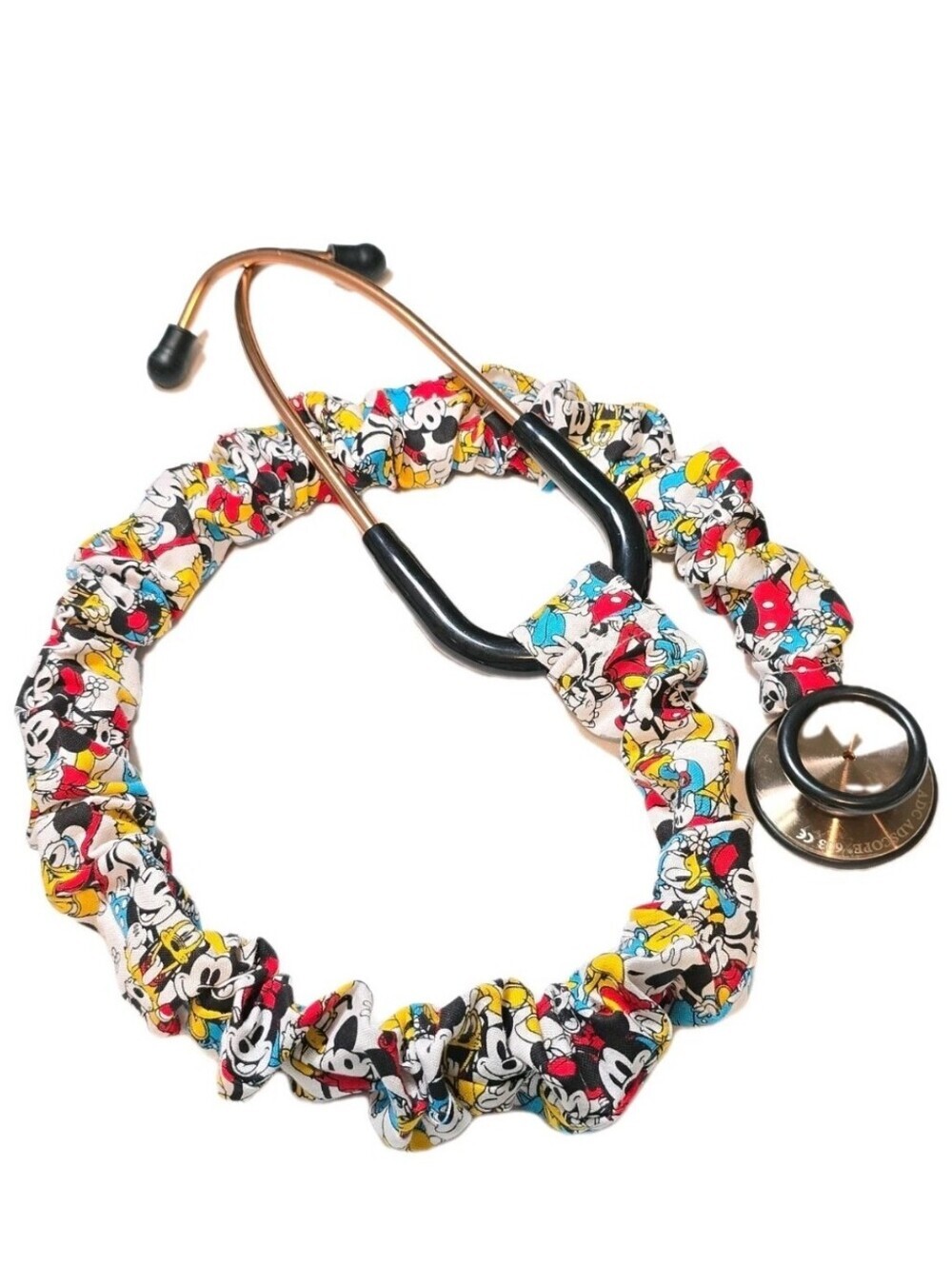 Colorful Disney Mickey Mouse Stethoscope Sleeve: Washable Colorful Cotton Cover - Picture 1 of 11